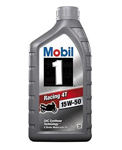 Ulei de motor pentru motociclete MOBIL 1 Racing 4T 15W-50, sintetic, 1 litru